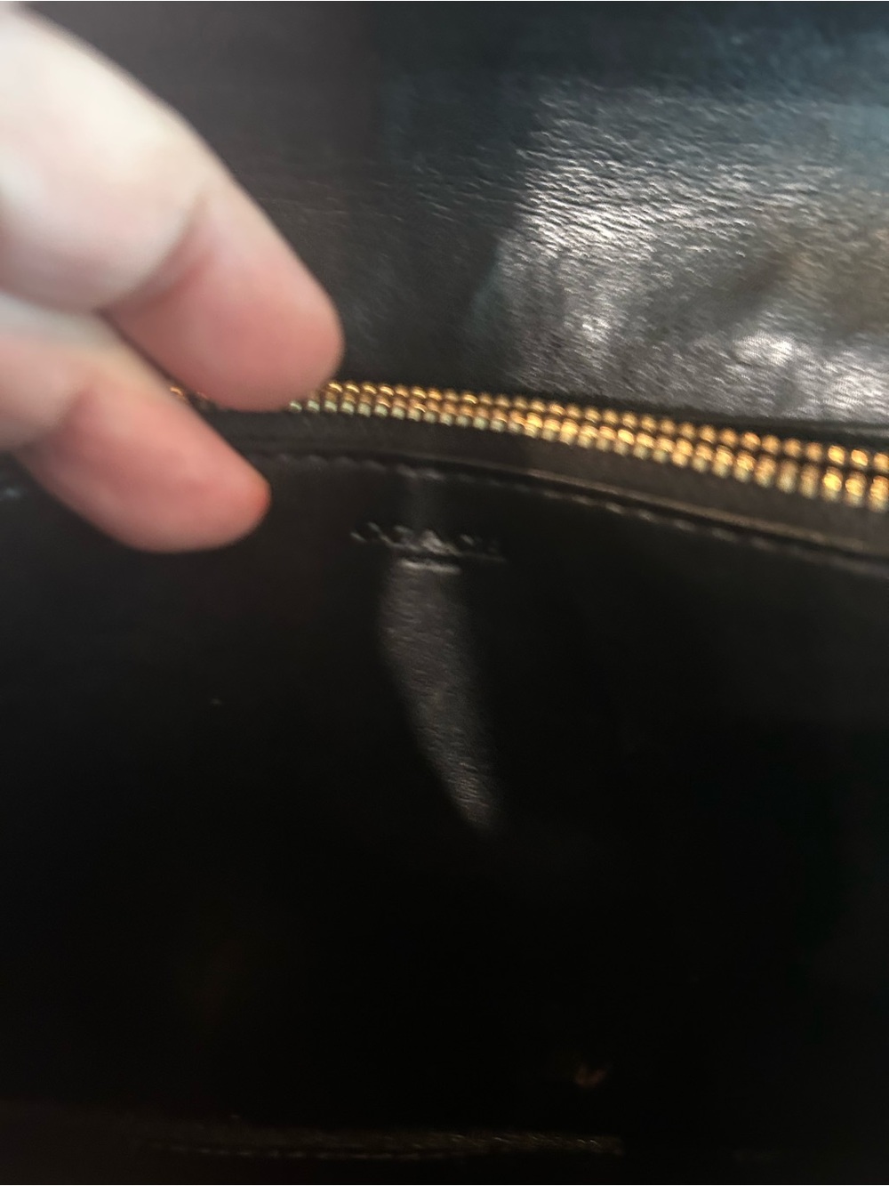 Coach Chain Crossbody Bag Wallet on Chain Wristlet Purse In Black Logo - Picture 10 of 12